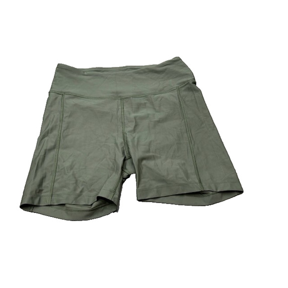 NWT Outdoor Voices Womens Warmup Biker Shorts Elastic Waist Workout Olive Size M - Picture 1 of 6